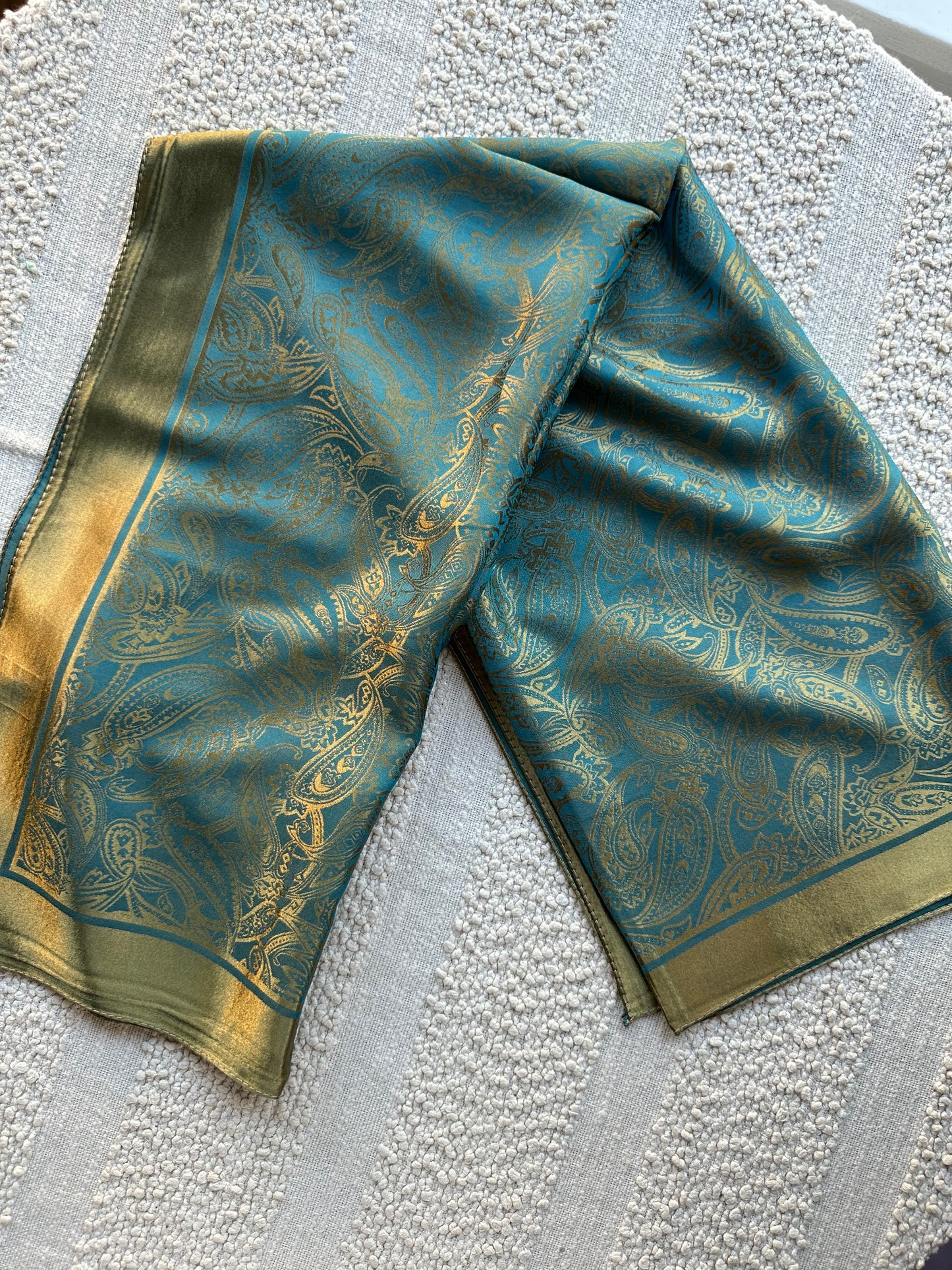 Turquoise paisley
