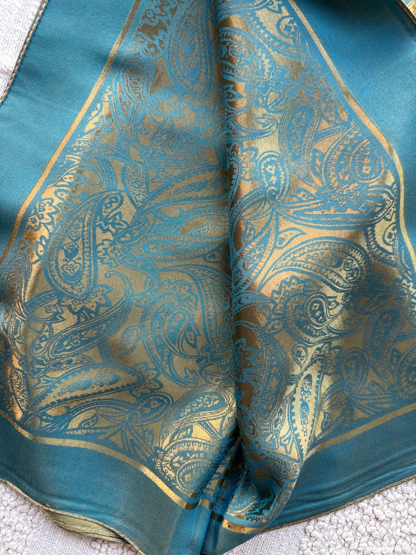 Turquoise paisley